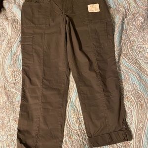 Sonoma Mid Rise Straight Fit Dark Green Pants Sz14